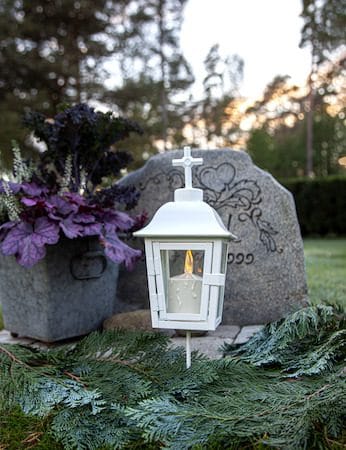Serene lykt 13,5 cm - hvit - Hagemøbler & utemiljø - Hagedekorasjon & utemiljø - Hagebelysning