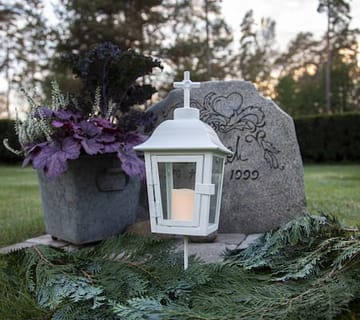 Serene lykt 13,5 cm - hvit - Hagemøbler & utemiljø - Hagedekorasjon & utemiljø - Hagebelysning