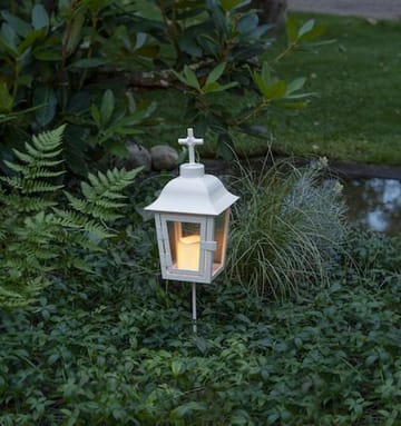 Serene lykt 13,5 cm - hvit - Hagemøbler & utemiljø - Hagedekorasjon & utemiljø - Hagebelysning