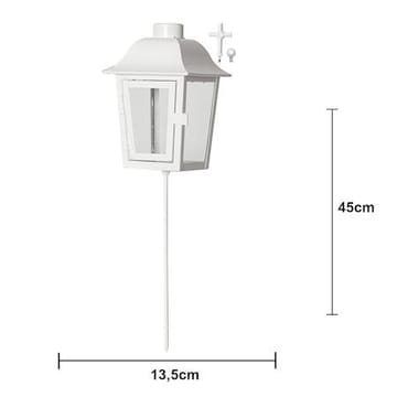 Serene lykt 13,5 cm - hvit - Hagemøbler & utemiljø - Hagedekorasjon & utemiljø - Hagebelysning