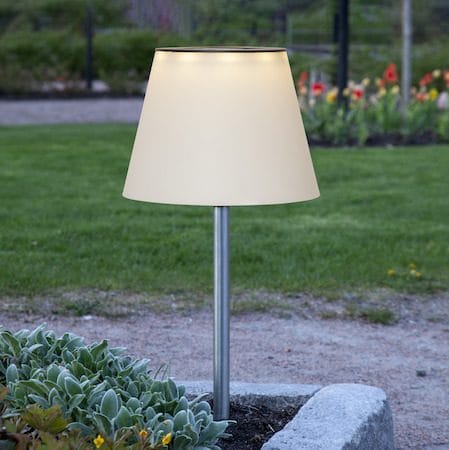 Solini solcellelampe 90 cm - hvit/sølv - Hagemøbler & utemiljø - Hagedekorasjon & utemiljø - Hagebelysning