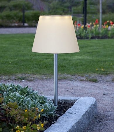 Solini solcellelampe 90 cm - hvit/sølv - Hagemøbler & utemiljø - Hagedekorasjon & utemiljø - Hagebelysning