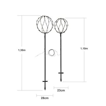 Sphere Black utendørsdekorasjon 250 cm - svart - Hagemøbler & utemiljø - Hagedekorasjon & utemiljø - Hagebelysning
