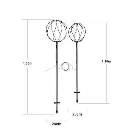 Sphere Black utendørsdekorasjon 250 cm - svart - Hagemøbler & utemiljø - Hagedekorasjon & utemiljø - Hagebelysning