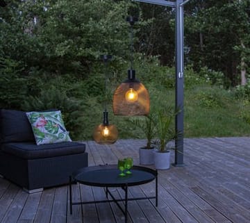 Sunlight solcellelampe 19 cm - svart - Hagemøbler & utemiljø - Hagedekorasjon & utemiljø - Hagebelysning