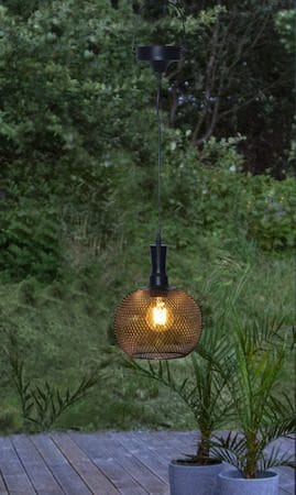 Sunlight solcellelampe 19 cm - svart - Hagemøbler & utemiljø - Hagedekorasjon & utemiljø - Hagebelysning