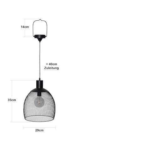 Sunlight solcellelampe 29 cm - svart - Hagemøbler & utemiljø - Hagedekorasjon & utemiljø - Hagebelysning