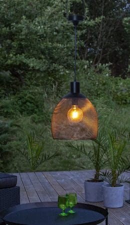 Sunlight solcellelampe 29 cm - svart - Hagemøbler & utemiljø - Hagedekorasjon & utemiljø - Hagebelysning