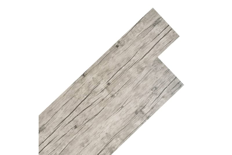PVC gulvplanker 4,46 m² 3 mm lysegrå - Terrassebord
