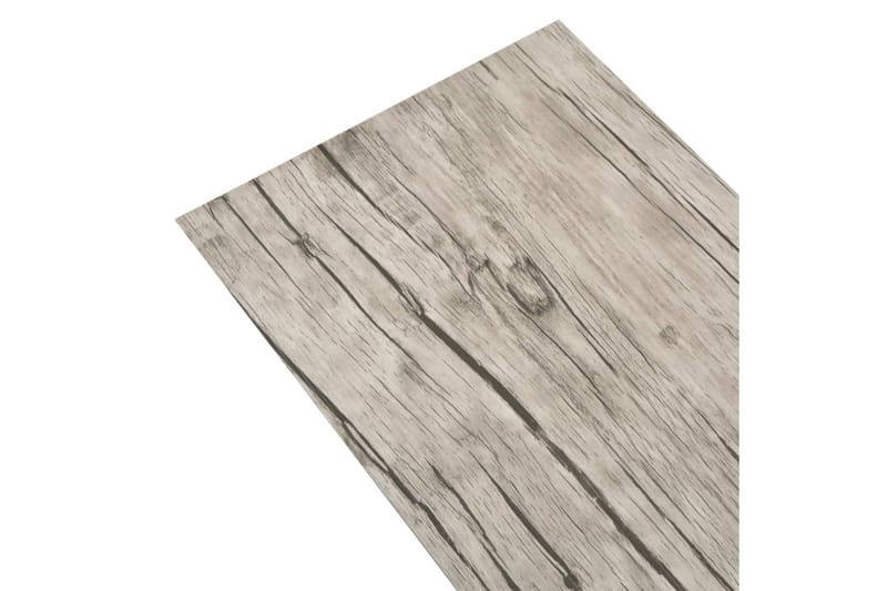 PVC gulvplanker 4,46 m² 3 mm lysegrå - Terrassebord