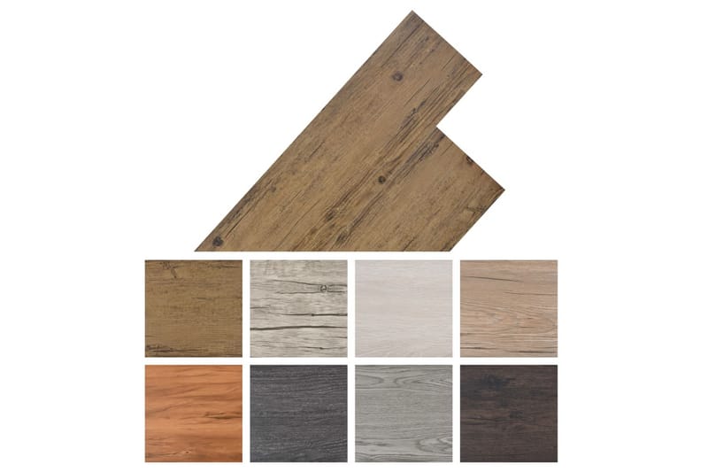 PVC gulvplanker 4,46 m² valnøttbrun - Terrassebord