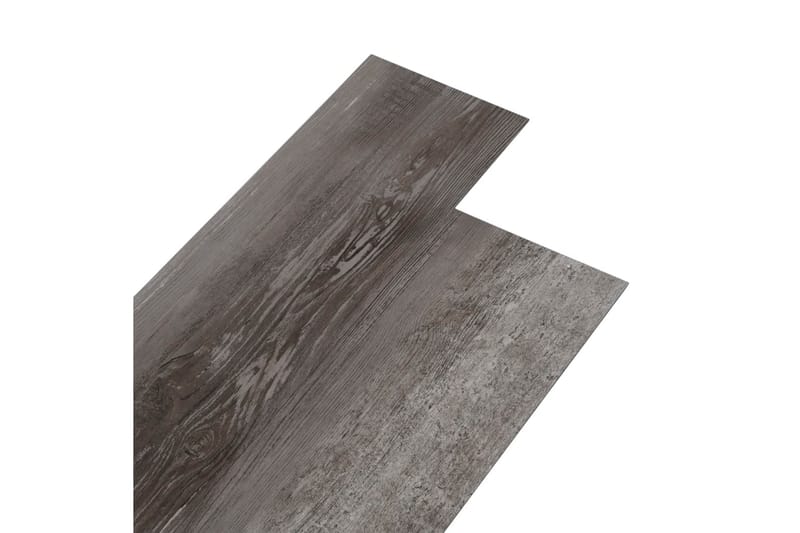 PVC-gulvplanker 5,02 m² 2 mm selvklebende stripet tre - Terrassebord