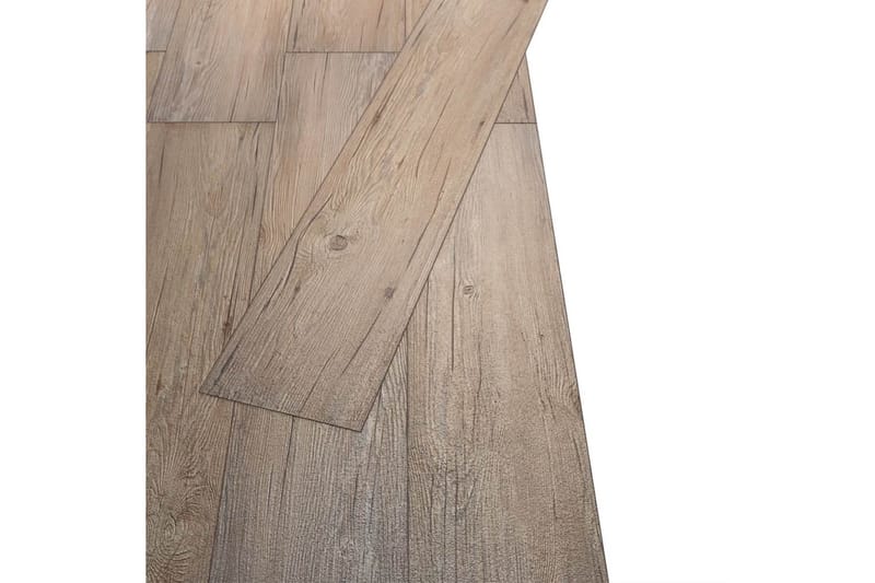 PVC gulvplanker 5,26 m² 2 mm brun eik - Terrassebord