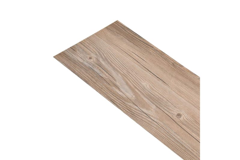 PVC gulvplanker 5,26 m² 2 mm brun eik - Terrassebord