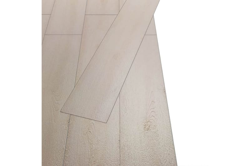 PVC gulvplanker 5,26 m² 2 mm klassisk hvit eik - Terrassebord