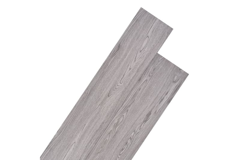 PVC gulvplanker 5,26 m² 2 mm mørkegrå - Terrassebord