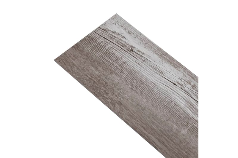 PVC-gulvplanker 5,26 m² 2 mm matt tre brun - Terrassebord