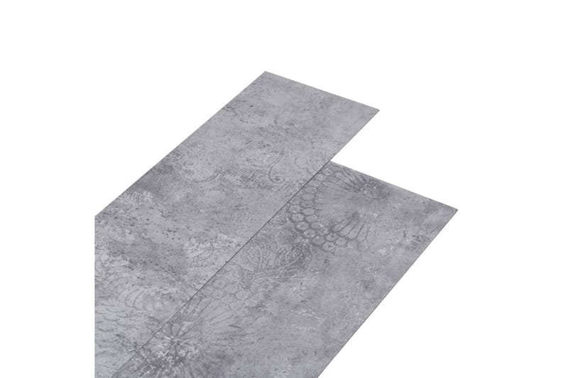 PVC gulvplanker 5,26 m² 2 mm sementgrå - Terrassebord