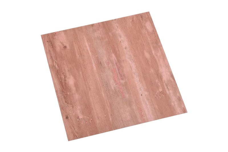 Selvklebende gulvplanker 20 stk PVC 1,86 m² rød - Rød - Terrassebord