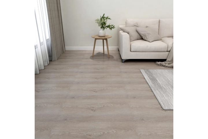 Selvklebende gulvplanker 55 stk PVC 5,11 m² gråbrun - Taupe - Terrassebord