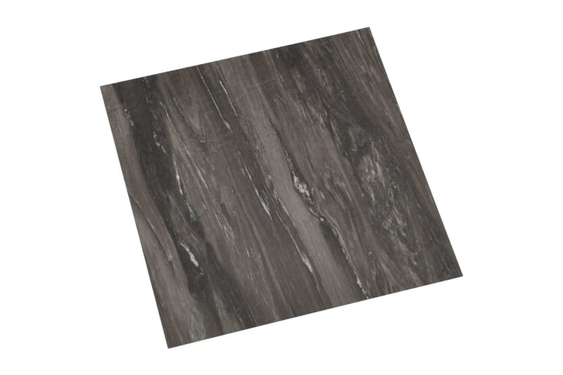 Selvklebende gulvplanker 55 stk PVC 5,11 m² mørkegrå - Grå - Terrassebord