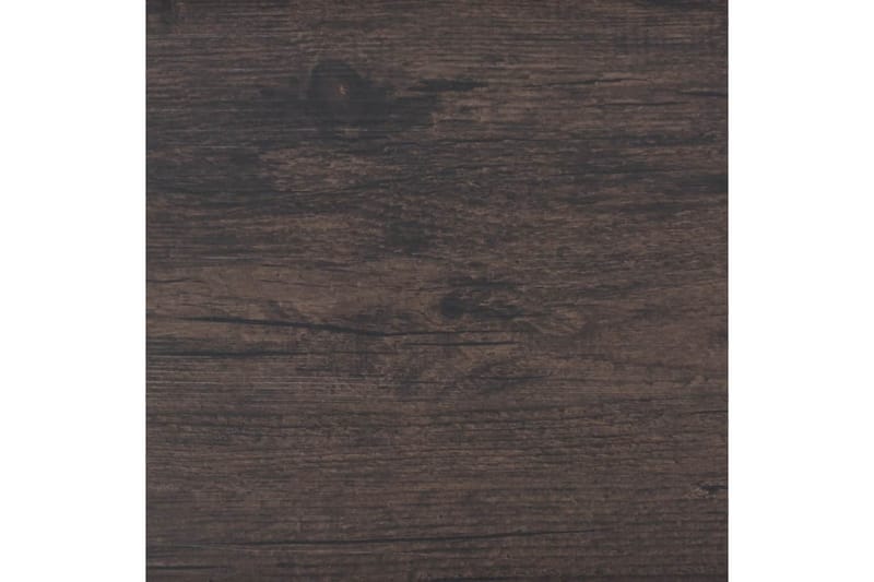 Selvklebende gulvplanker PVC 5,02 m² 2 mm mørkebrun - Brun - Terrassebord