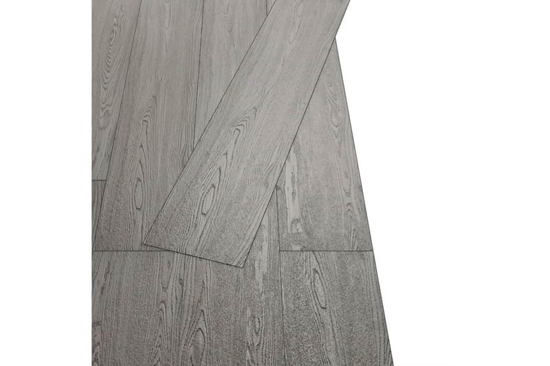 Selvklebende gulvplanker PVC 5,02 m² 2 mm mørkegrå - Grå - Terrassebord