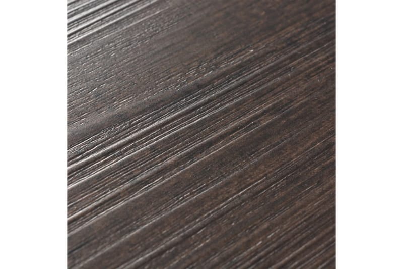 Selvklebende PVC gulvplanker 5,21 m² 2 mm mørkebrun - Brun - Terrassebord