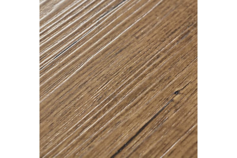 Selvklebende PVC gulvplanker 5,21 m² 2 mm brun valnøtt - Brun - Terrassebord