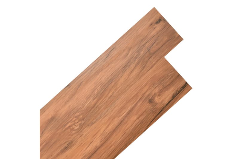 Selvklebende PVC-gulvplanker 5,21 m² 2 mm alm naturlig - Brun - Terrassebord