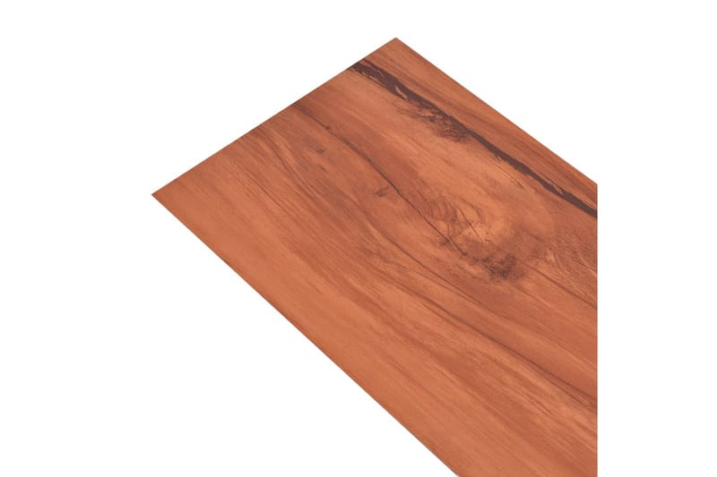 Selvklebende PVC-gulvplanker 5,21 m² 2 mm alm naturlig - Brun - Terrassebord