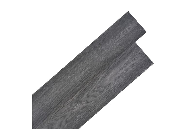 Selvklebende PVC-gulvplanker 5,21 m² 2 mm svart og hvit - Svart - Terrassebord