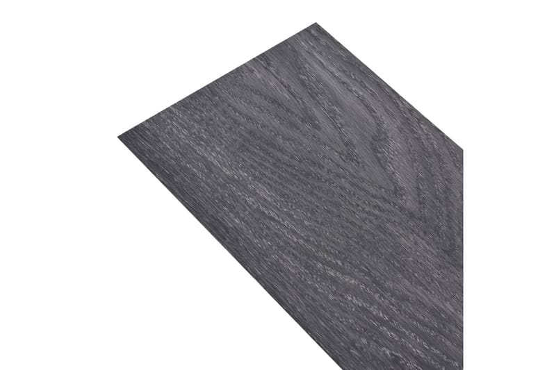 Selvklebende PVC-gulvplanker 5,21 m² 2 mm svart og hvit - Svart - Terrassebord