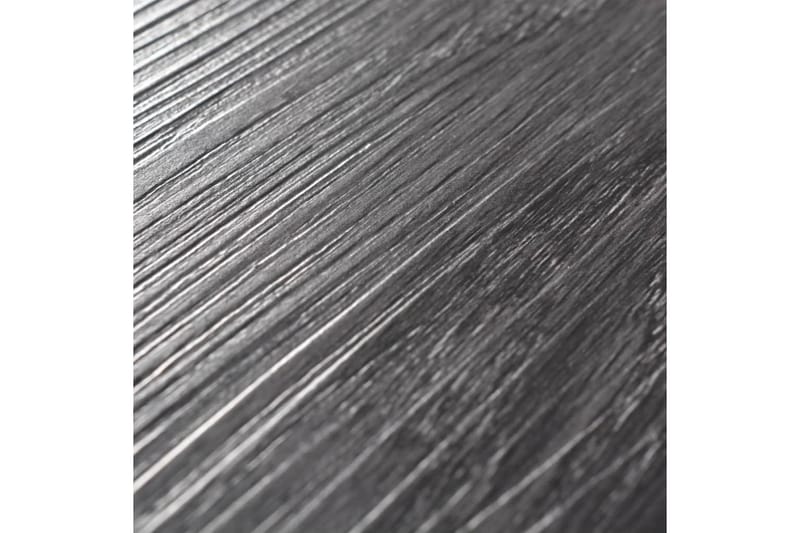 Selvklebende PVC gulvplanker 5,02 m² 2 mm svart og hvit - Grå|Svart - Terrassebord