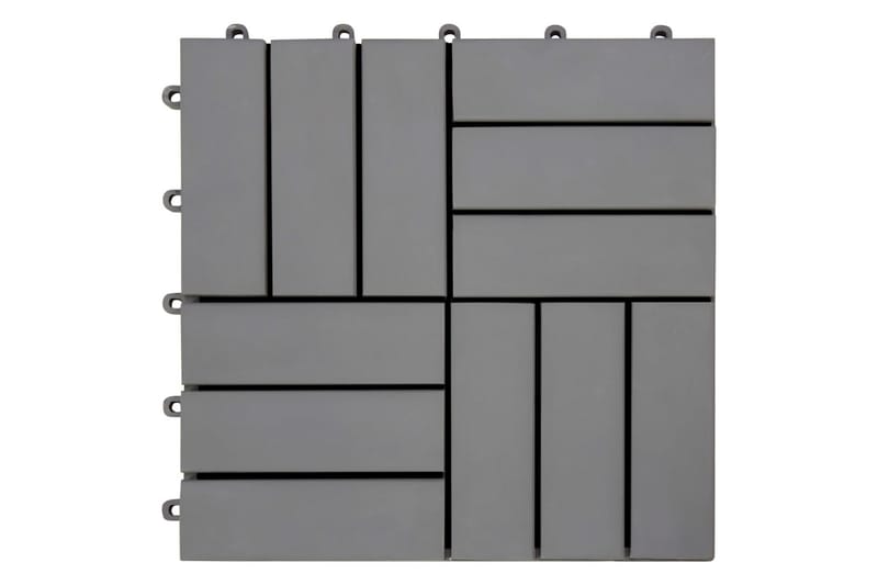 Terrassebord 20 stk gråvasket 30x30 cm heltre akasie - Terrassebord - Balkonghelle