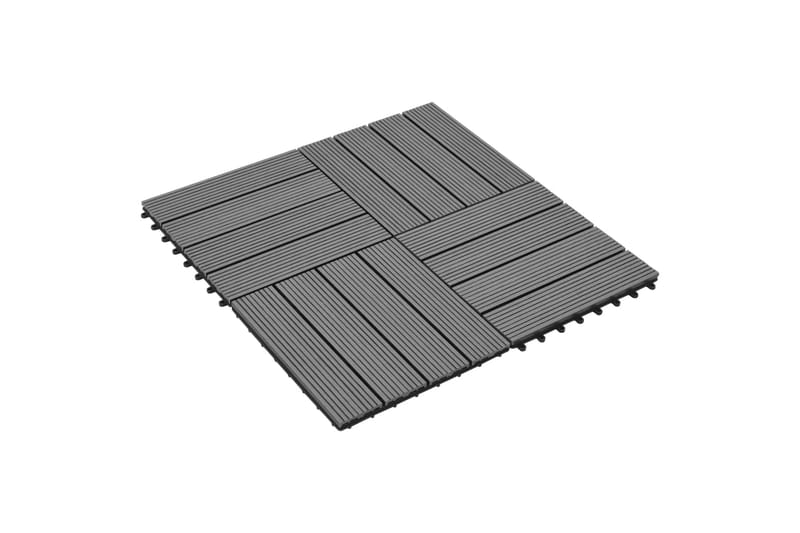 Terrassebord 22 stk 30x30cm 2 kvm WPC grå - Balkonghelle - Terrassebord