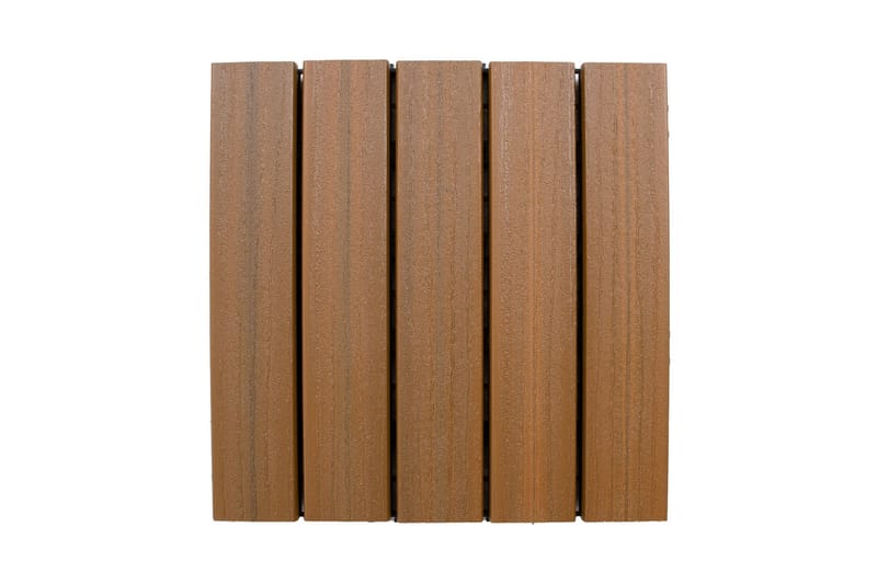 Terrasseplate 30x30x2,2 cm 2m² Brun - Balkonghelle - Terrassebord