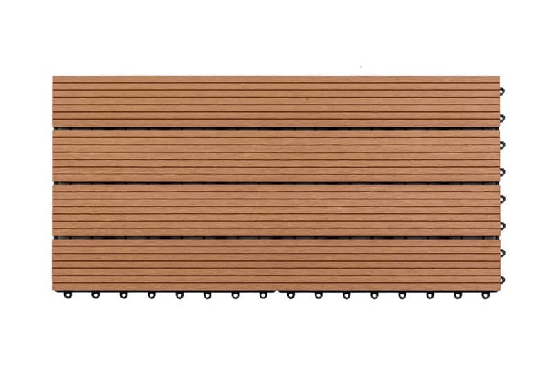 WPC Terrassebord 60x30 cm 6 stk 1m² brun - Terrassebord