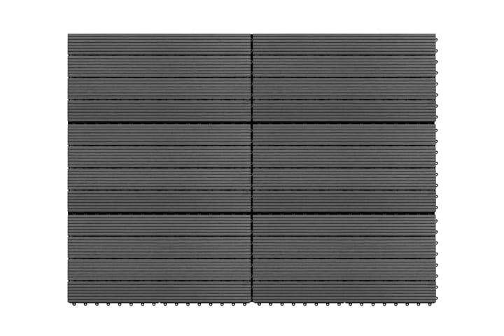 WPC Terrassebord 60x30 cm 6 stk 1m² grå - Terrassebord