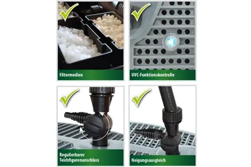 Undervannsfilter Heissner Smartline Vannspill UVC - Hagemøbler & utemiljø - Hagedekorasjon & utemiljø - Dam & fontene