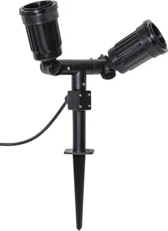 Utendørs spotlightarmatur 22 cm, Svart