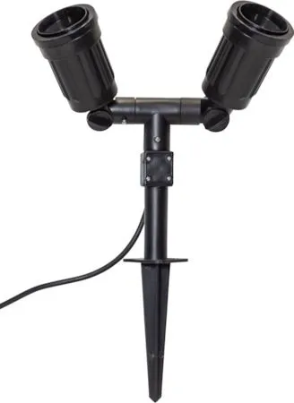 Utendørs spotlightarmatur 22 cm - Svart - Hagemøbler & utemiljø - Hagedekorasjon & utemiljø - Hagebelysning