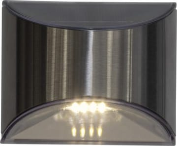 Wally 2-pakning solcellevegglykt 10 cm - sølv - Hagemøbler & utemiljø - Hagedekorasjon & utemiljø - Hagebelysning