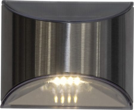 Wally 2-pakning solcellevegglykt 10 cm - sølv - Hagemøbler & utemiljø - Hagedekorasjon & utemiljø - Hagebelysning