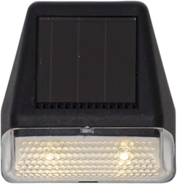 Wally Mini 3-pakning solcellevegglykt 7 cm - svart - Hagemøbler & utemiljø - Hagedekorasjon & utemiljø - Hagebelysning