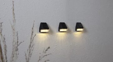 Wally Mini 3-pakning solcellevegglykt 7 cm - svart - Hagemøbler & utemiljø - Hagedekorasjon & utemiljø - Hagebelysning