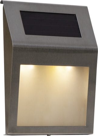 Wally solcellevegglykt 18 cm - sølv - Hagemøbler & utemiljø - Hagedekorasjon & utemiljø - Hagebelysning