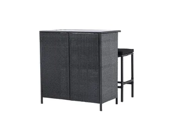 Knock Balkonggruppe 2-seter - Svart - Hagemøbler & utemiljø - Hagegruppe - Cafemøbler & cafesett