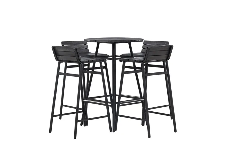 Mexico Balkonggruppe 4-seter - Svart - Hagemøbler & utemiljø - Hagegruppe - Cafemøbler & cafesett