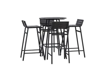 Mexico Balkonggruppe 4-seter - Svart - Hagemøbler & utemiljø - Hagegruppe - Cafemøbler & cafesett